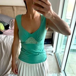 Nanette Lepore size small green top